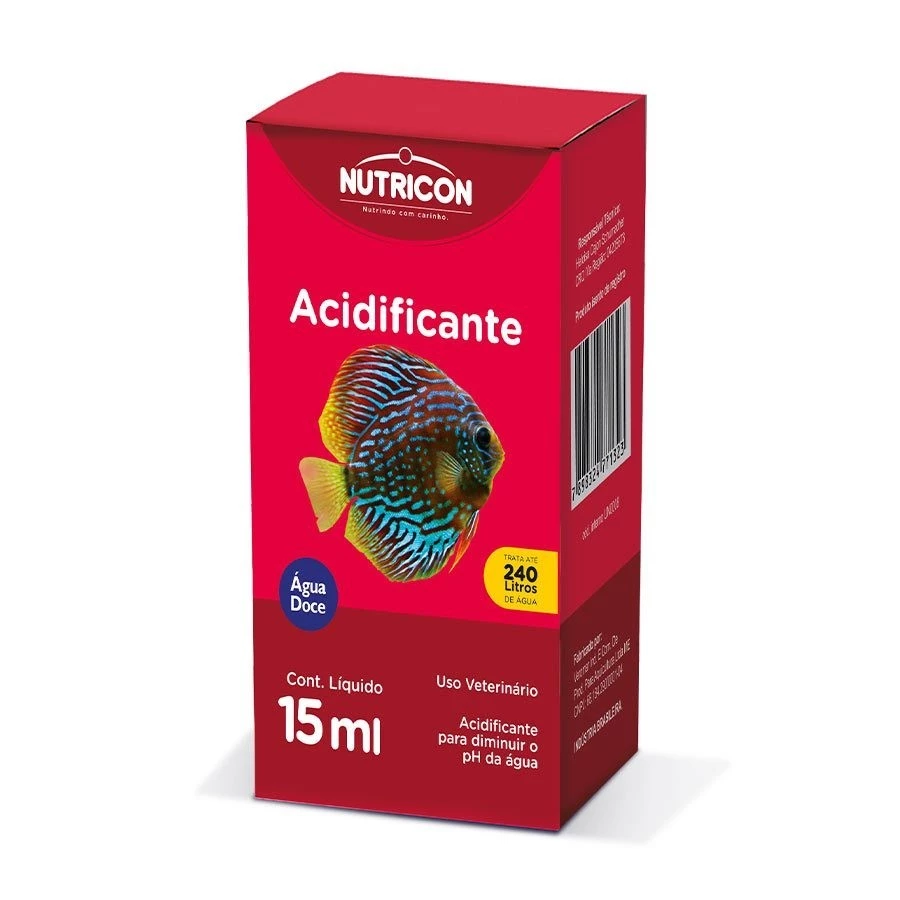 Condicionador de Água Nutricon Acidificante para Aquários 15ml