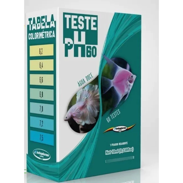 Induspharma Teste De Ph Para Água Doce Faz 60 Testes 